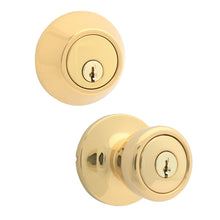 Load image into Gallery viewer, Entry Door Knob and Deadbolt, PB