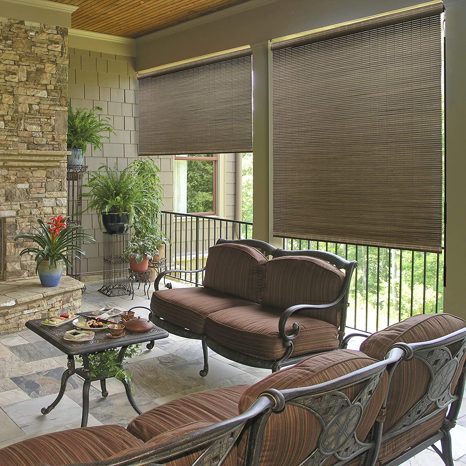 Bamboo Deck Shades Exotan Bamboo Daybed Taupe | Tuincentrum De Boet