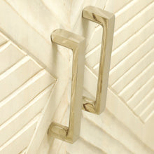 Load image into Gallery viewer, InPlace 32 in. W x 15 in. D x 34 in. H Creme Real Mango Wood 2 Door Accent Cabinet, The Strata, 9020002