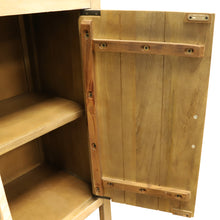 Load image into Gallery viewer, InPlace 32 in. W x 15 in. D x 34 in. H Creme Real Mango Wood 2 Door Accent Cabinet, The Strata, 9020002