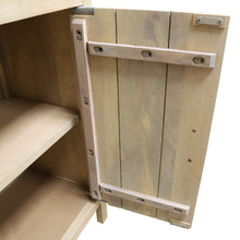 Load image into Gallery viewer, InPlace Cabinets, Real Mango Wood 2 Door Accent Cabinet, 32 Inch W x 15 Inch D x 34 Inch H, Beige, The Eodem, 9020004