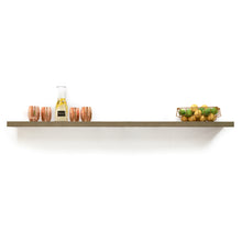 Load image into Gallery viewer, InPlace 72 in Gray Oak Floating Shelf Wall Mounted Hidden Brackets, 9580004E