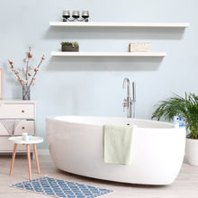 Load image into Gallery viewer, InPlace 72 in White Floating Shelf Wall Mounted Hidden Brackets, 9580010E