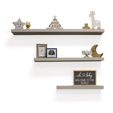 Load image into Gallery viewer, InPlace 24 in W x 8 in D x 1.50 in H Grey Floating Shelf Slimline, 9580020E