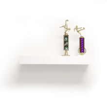 Load image into Gallery viewer, InPlace 24 in W x 8.50 in D x 2.75 in H White Floating Bracket Shelf with Edge, 9580028E