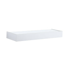 Load image into Gallery viewer, InPlace 24 in W x 8.50 in D x 2.75 in H White Floating Bracket Shelf with Edge, 9580028E