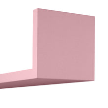 Load image into Gallery viewer, InPlace 3 Pc 16.5 in W, 13.88 in W, 10.25 in W Pink U Ledge Shelf Set, 9580030E