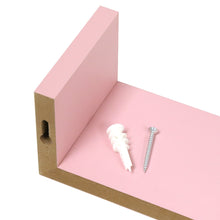 Load image into Gallery viewer, InPlace 3 Pc 16.5 in W, 13.88 in W, 10.25 in W Pink U Ledge Shelf Set, 9580030E