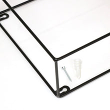 Load image into Gallery viewer, InPlace 2 Pack 9.74-in W x 4-in D x 8-in H Barnwood and Metal Cube Wire Shelf, 9602206E