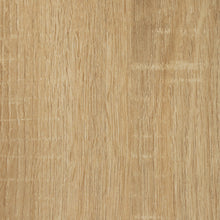 Load image into Gallery viewer, InPlace 24 in. W x 8 in D x 7 in H Angled Black Metal Bracket Shelf, Light Oak, 9602212E