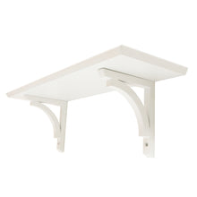Load image into Gallery viewer, InPlace 18 in W x 7 in D x 7 in H in White Cottage Bracket Shelf Small, 9602214E