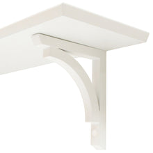 Load image into Gallery viewer, InPlace 18 in W x 7 in D x 7 in H in White Cottage Bracket Shelf Small, 9602214E