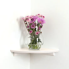 Load image into Gallery viewer, InPlace 11.8 in W x 11.8 in D x 2 in H White Corner Shelf, 9602220E