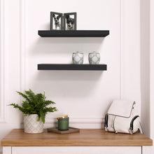 Load image into Gallery viewer, InPlace 2 Pc 18 in W x 8 in D x 1.50 in H Black Hidden Bracket Shelf, 9603000E