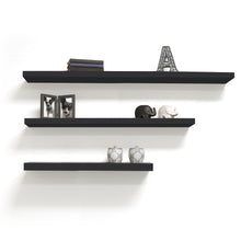 Load image into Gallery viewer, InPlace 48 in W x 8 in D x 1.50 in H Black Hidden Bracket Shelf, 9603001E