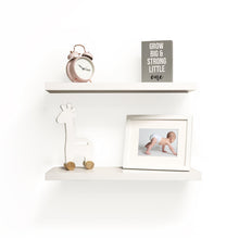 Load image into Gallery viewer, InPlace 2 Pc 18 in W x 8 in D x 1.50 in H White Hidden Bracket Shelf, 9603003E