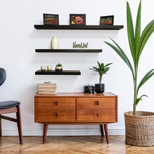 Load image into Gallery viewer, InPlace 24 in W x 8 in D x 1.50 in H Espresso Hidden Bracket Shelf, 9603009E