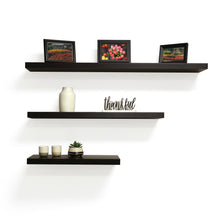 Load image into Gallery viewer, InPlace 24 in W x 8 in D x 1.50 in H Espresso Hidden Bracket Shelf, 9603009E