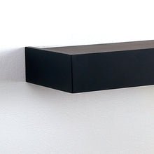 Load image into Gallery viewer, InPlace 60 in W x 8.50 in D x 2.75 in H Black Floating Bracket Shelf with Edge, 9603017E