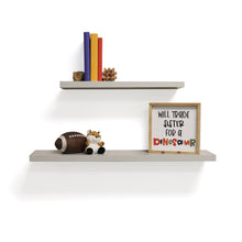 Load image into Gallery viewer, InPlace 23.6 in W x 7.75 in D x 1.25 in H Grey Floating Shelf Slimline, 9605004E