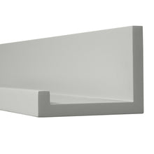 Load image into Gallery viewer, InPlace 24 in W x 4.5 in D x 3.5 in H Grey Picture Ledge Shelf, 9605014E
