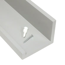Load image into Gallery viewer, InPlace 24 in W x 4.5 in D x 3.5 in H Grey Picture Ledge Shelf, 9605014E