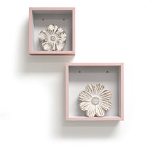 Load image into Gallery viewer, InPlace 2 Pc 10 in W & 8 in W Navy Cube Shelf Set, 9605026E