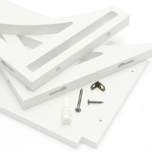 Load image into Gallery viewer, InPlace 36 in. W x 7.08 in. D x 7.08 in. H White Topsy Turvy Shelf, 9605028E