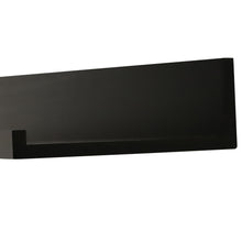 Load image into Gallery viewer, InPlace 24 in W x 9 in D x 3.5 in H Black Deep Ledge Shelf, 9605034E