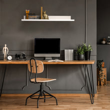 Load image into Gallery viewer, InPlace 24 in W x 9 in D x 3.5 in H White Deep Ledge Shelf, 9605030E