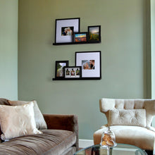 Load image into Gallery viewer, InPlace 24 in. W x 4.5 in. D x 3.5 in. H Black Picture Ledge Floating Wall Shelf