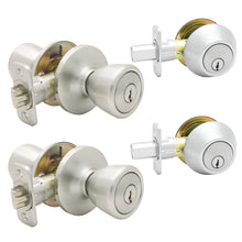 Load image into Gallery viewer, Atlas® Home Security Kit Entry Door Knob and Door Deadbolt
