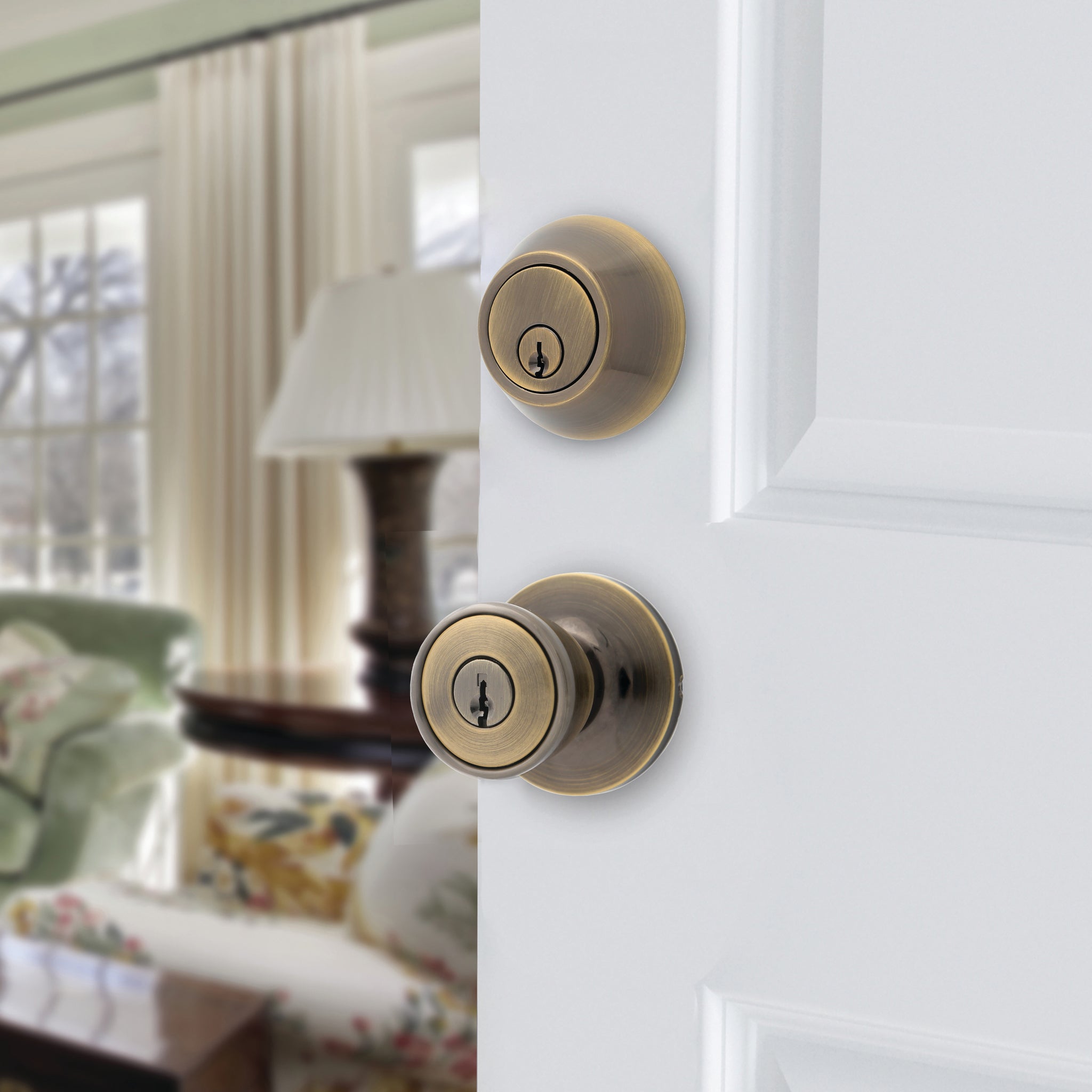Atlas® Home Security Kit Entry Door Knob and Door Deadbolt – Lewis ...
