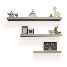 Load image into Gallery viewer, InPlace 24 in W x 8 in D x 1.50 in H Grey Floating Shelf Slimline, 9580020E
