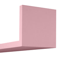 Load image into Gallery viewer, InPlace 3 Pc 16.5 in W, 13.88 in W, 10.25 in W Pink U Ledge Shelf Set, 9580030E
