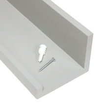 Load image into Gallery viewer, InPlace 24 in W x 4.5 in D x 3.5 in H Grey Picture Ledge Shelf, 9605014E
