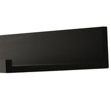 Load image into Gallery viewer, InPlace 24 in W x 9 in D x 3.5 in H Black Deep Ledge Shelf, 9605034E
